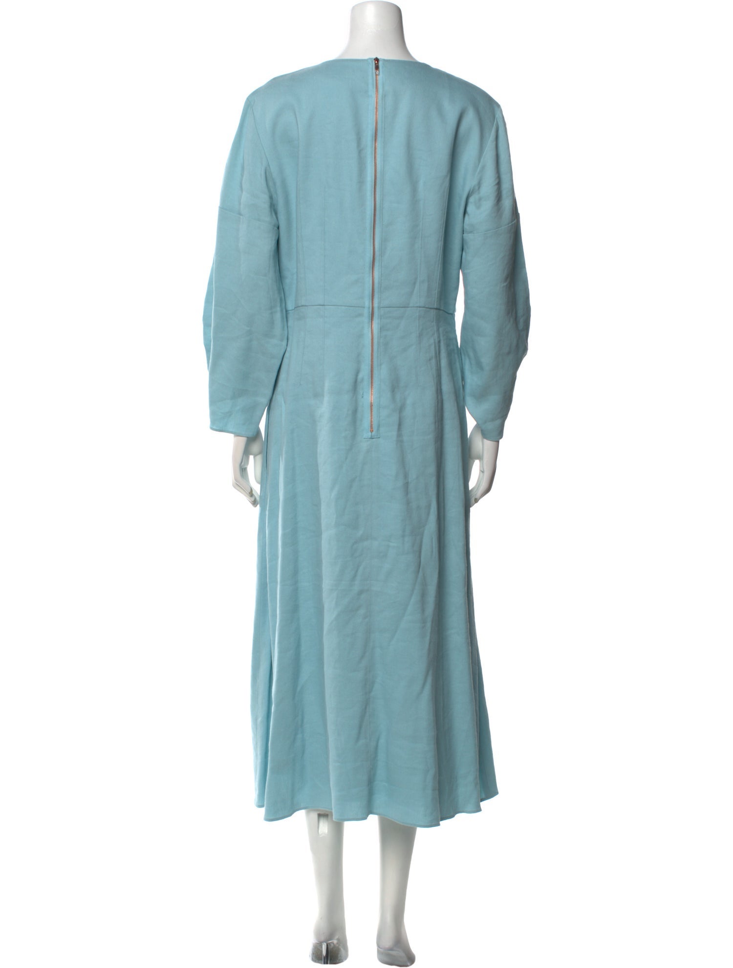 Tibi Crew Neck Long Dress