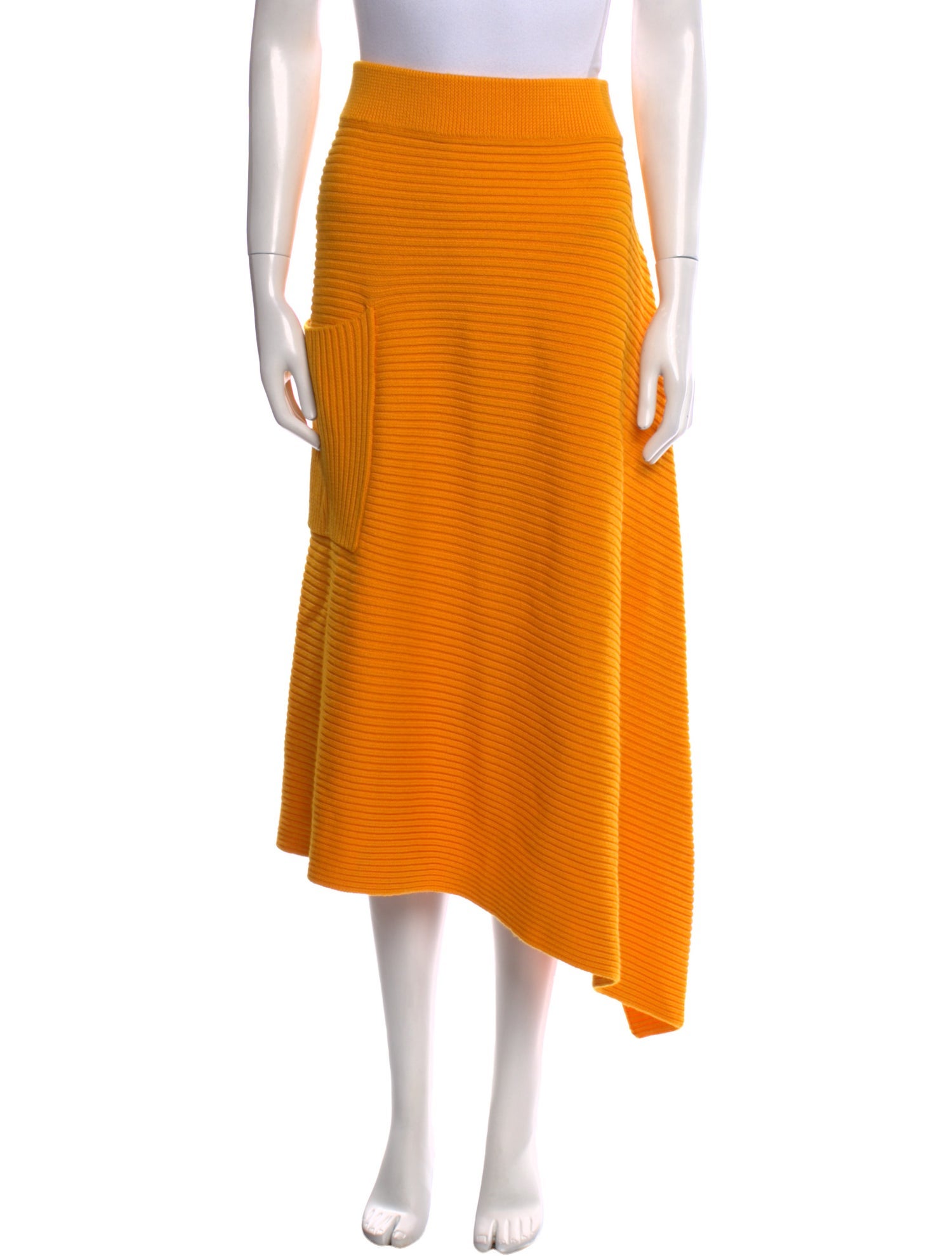 Tibi Merino Wool Midi Length Skirt