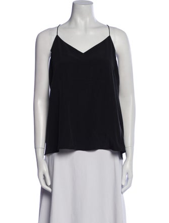 Tibi Silk V-Neck Top