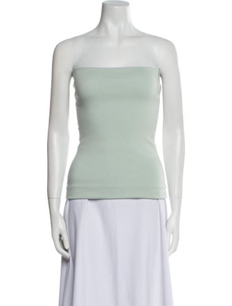 Tibi Cashmere Strapless Top