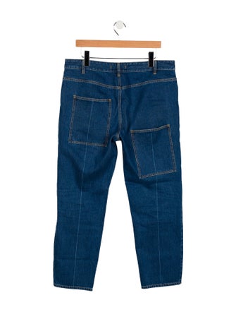 Tibi High-Rise Straight Leg Jeans