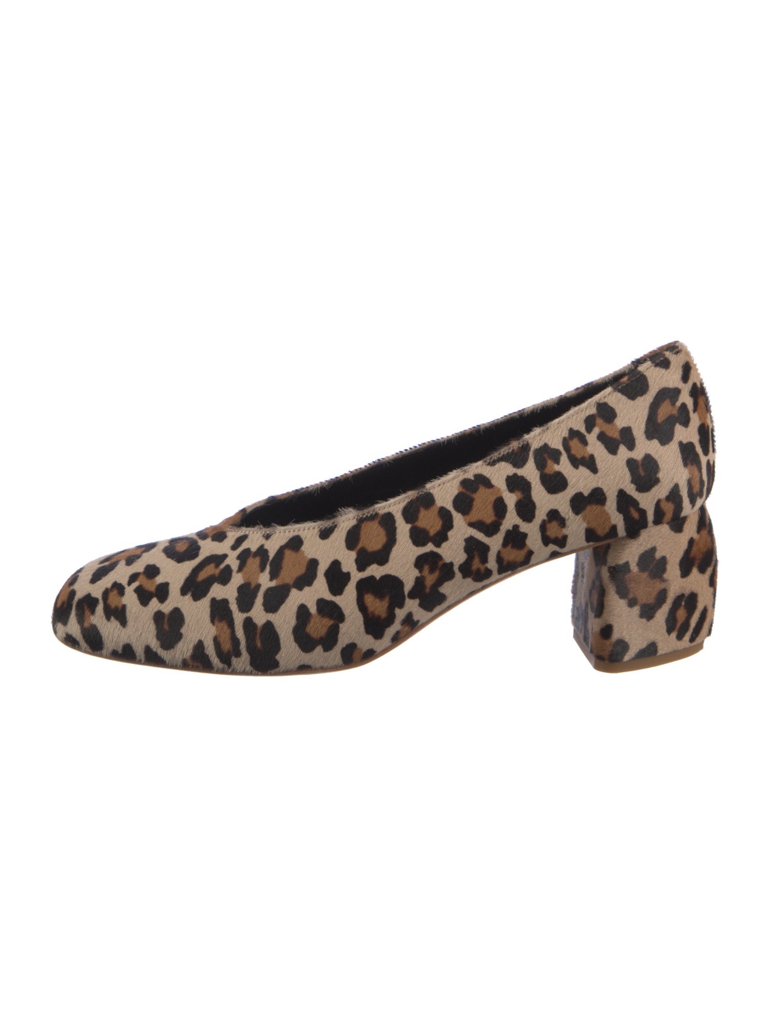 Tibi Ponyhair Animal Print Pumps