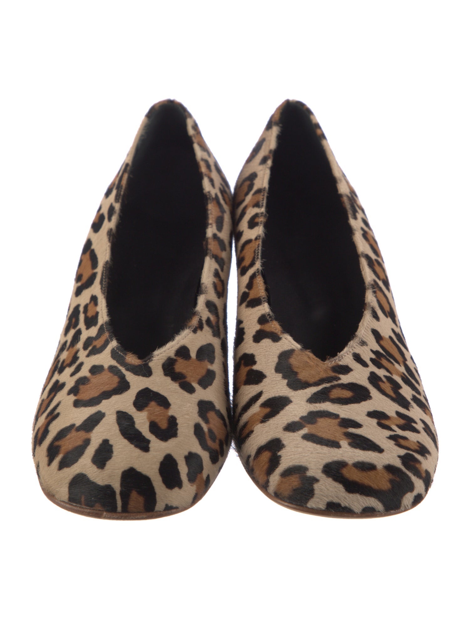 Tibi Ponyhair Animal Print Pumps