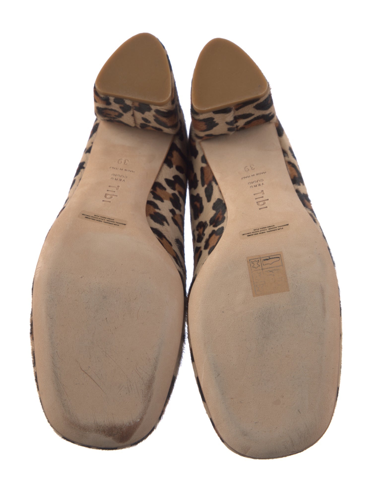 Tibi Ponyhair Animal Print Pumps