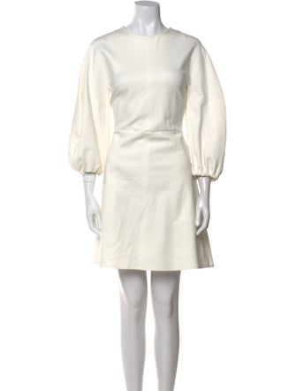 Tibi Crew Neck Mini Dress