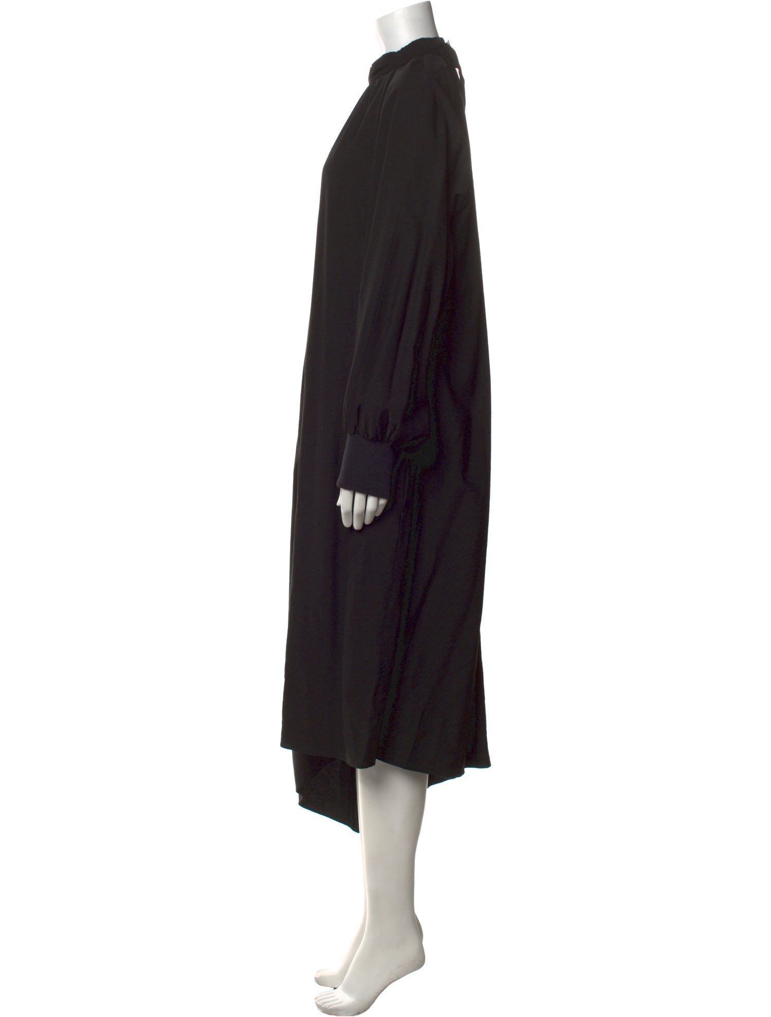 Tibi Mock Neck Midi Length Dress