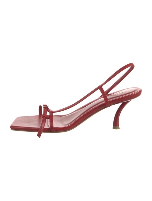 Tibi Leather Slingback Sandals