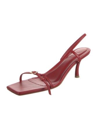 Tibi Leather Slingback Sandals