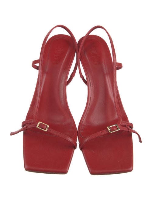 Tibi Leather Slingback Sandals