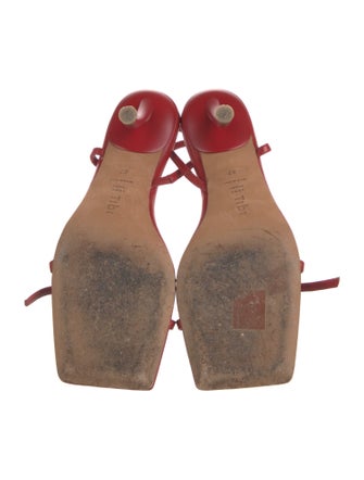 Tibi Leather Slingback Sandals