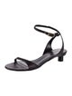 Tibi Snakeskin Chain-Link Accents Sandals