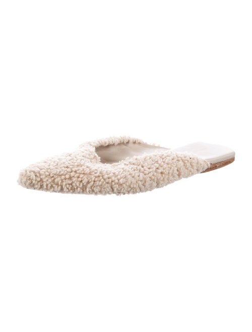 Tibi Nori Short Shearling Mules