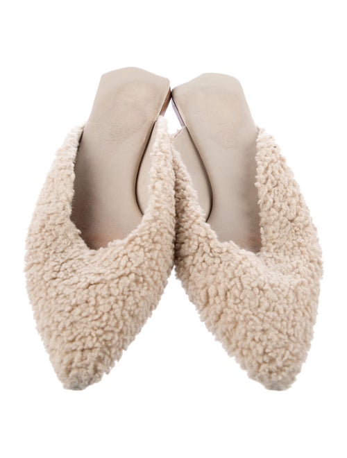 Tibi Nori Short Shearling Mules