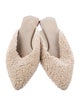Tibi Nori Short Shearling Mules