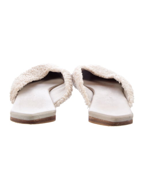 Tibi Nori Short Shearling Mules
