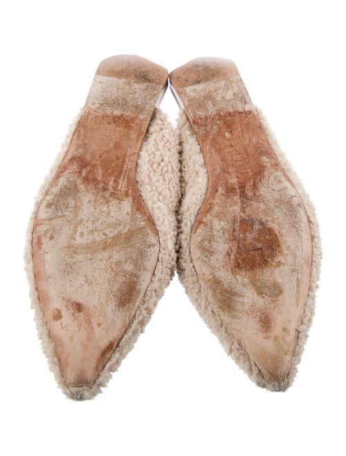 Tibi Nori Short Shearling Mules