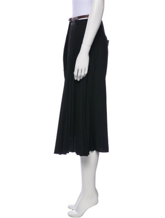 Tibi Pleated Accents Midi Length Skirt