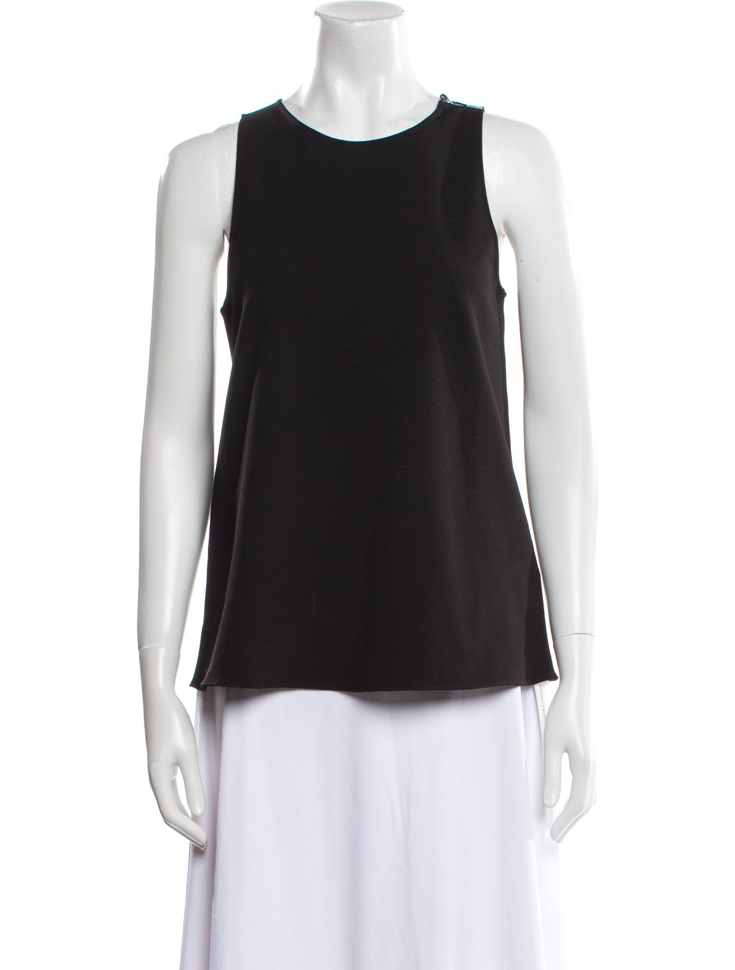 Tibi Scoop Neck Sleeveless Top