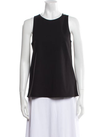 Tibi Scoop Neck Sleeveless Top