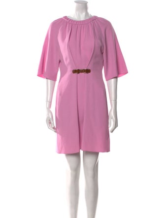 Tibi Crew Neck Mini Dress