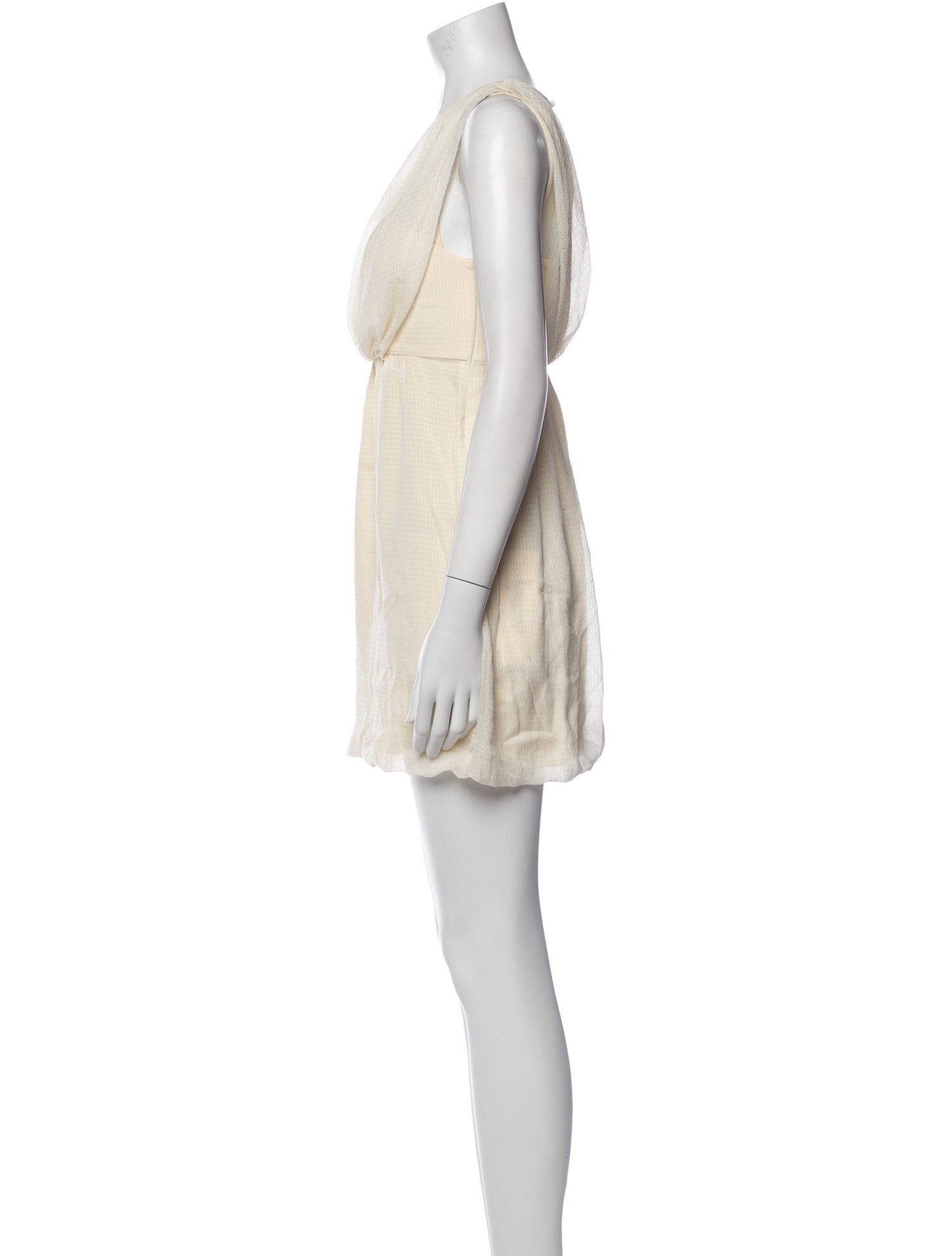 Tibi Bateau Neckline Mini Dress