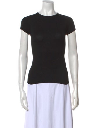 Tibi Crew Neck Short Sleeve T-Shirt