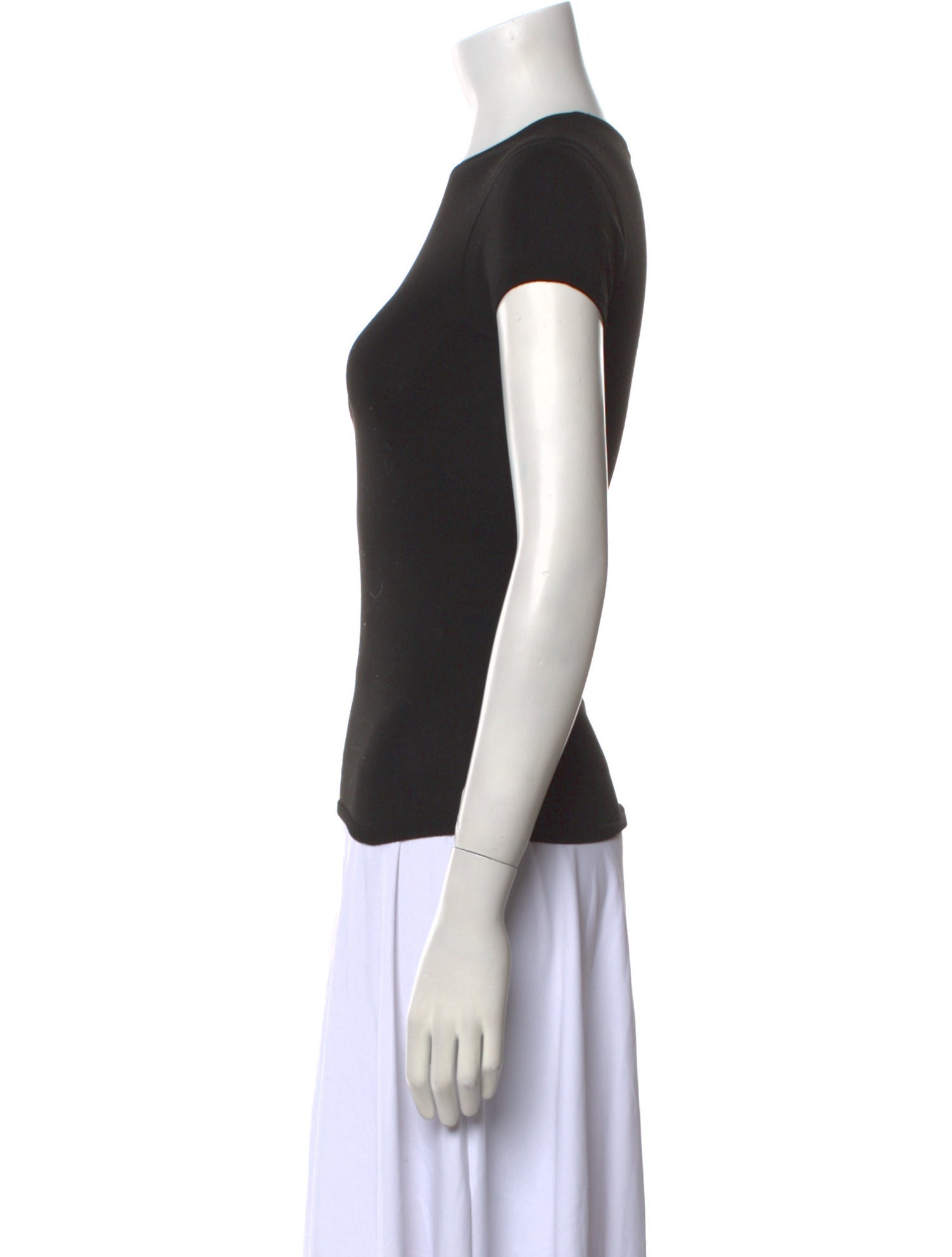 Tibi Crew Neck Short Sleeve T-Shirt