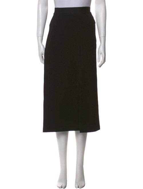 Tibi Fringe Trim Accent Midi Length Skirt