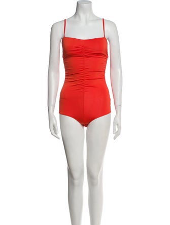 Tibi Square Neckline Sleeveless Bodysuit