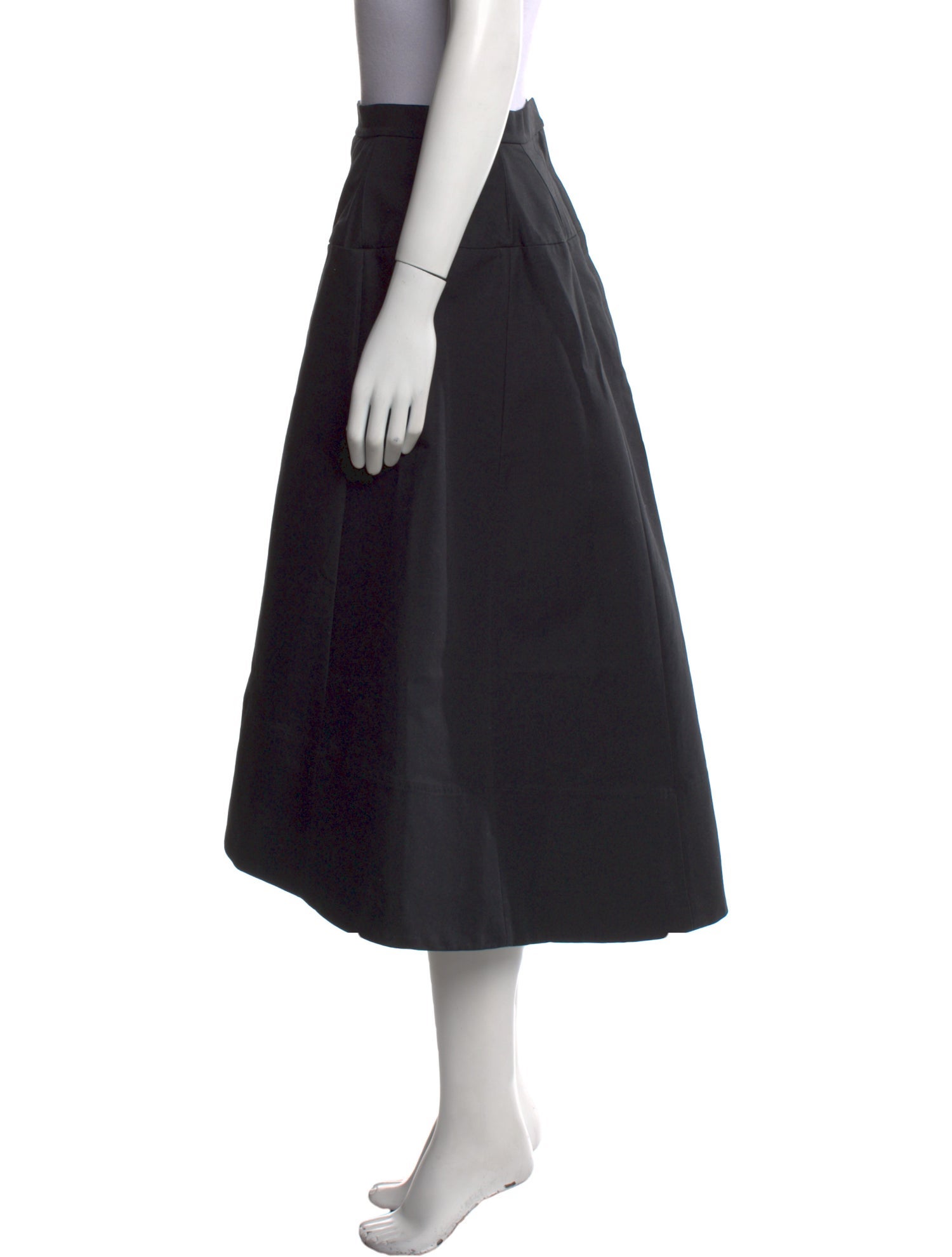 Tibi Pleated Accents Midi Length Skirt