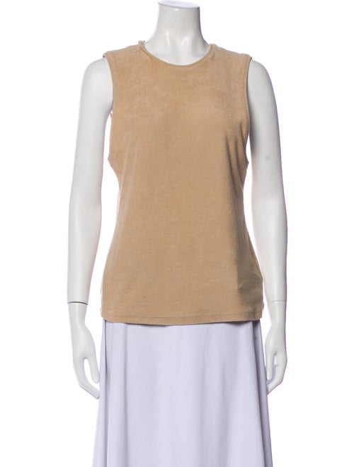 Tibi Crew Neck Sleeveless Top