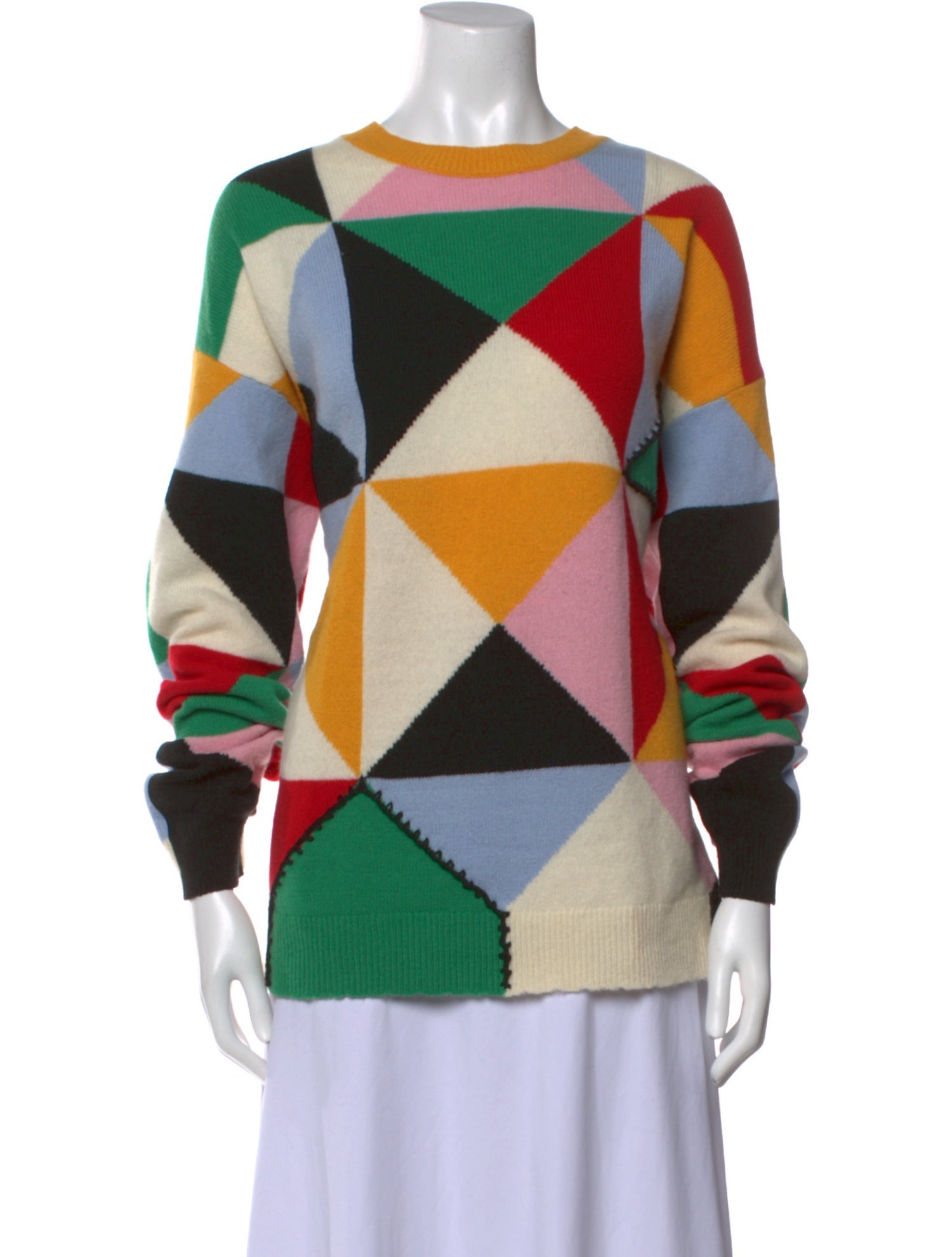 Tibi Wool Printed Sweater