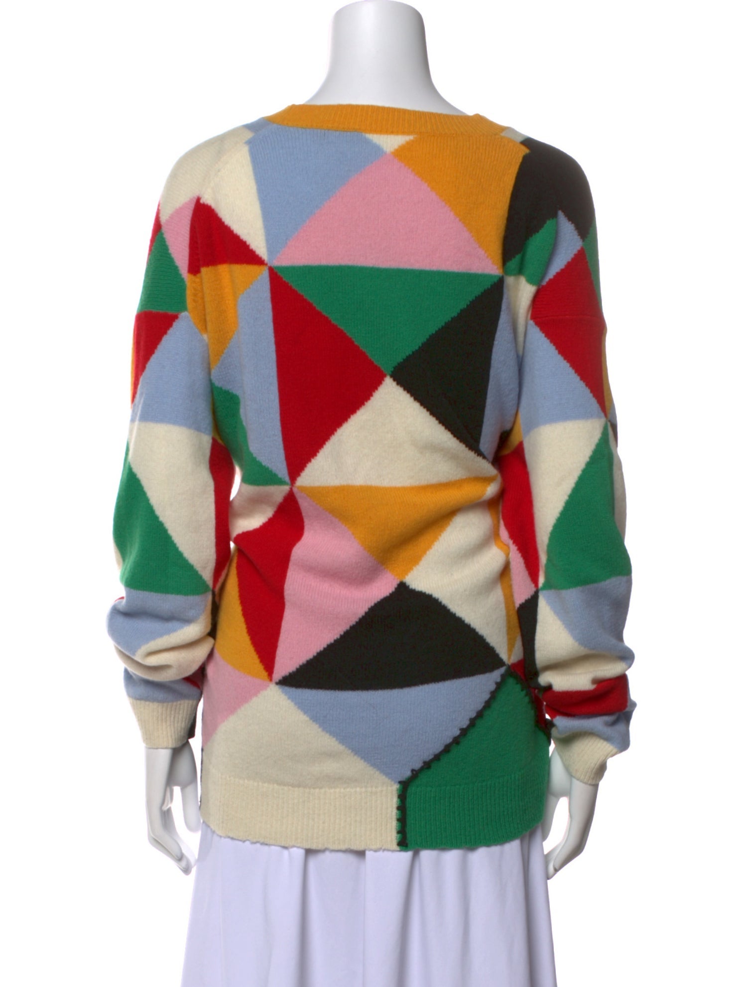 Tibi Wool Printed Sweater