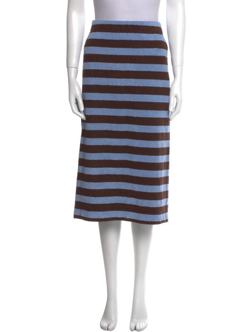 Tibi Striped Knee-Length Skirt