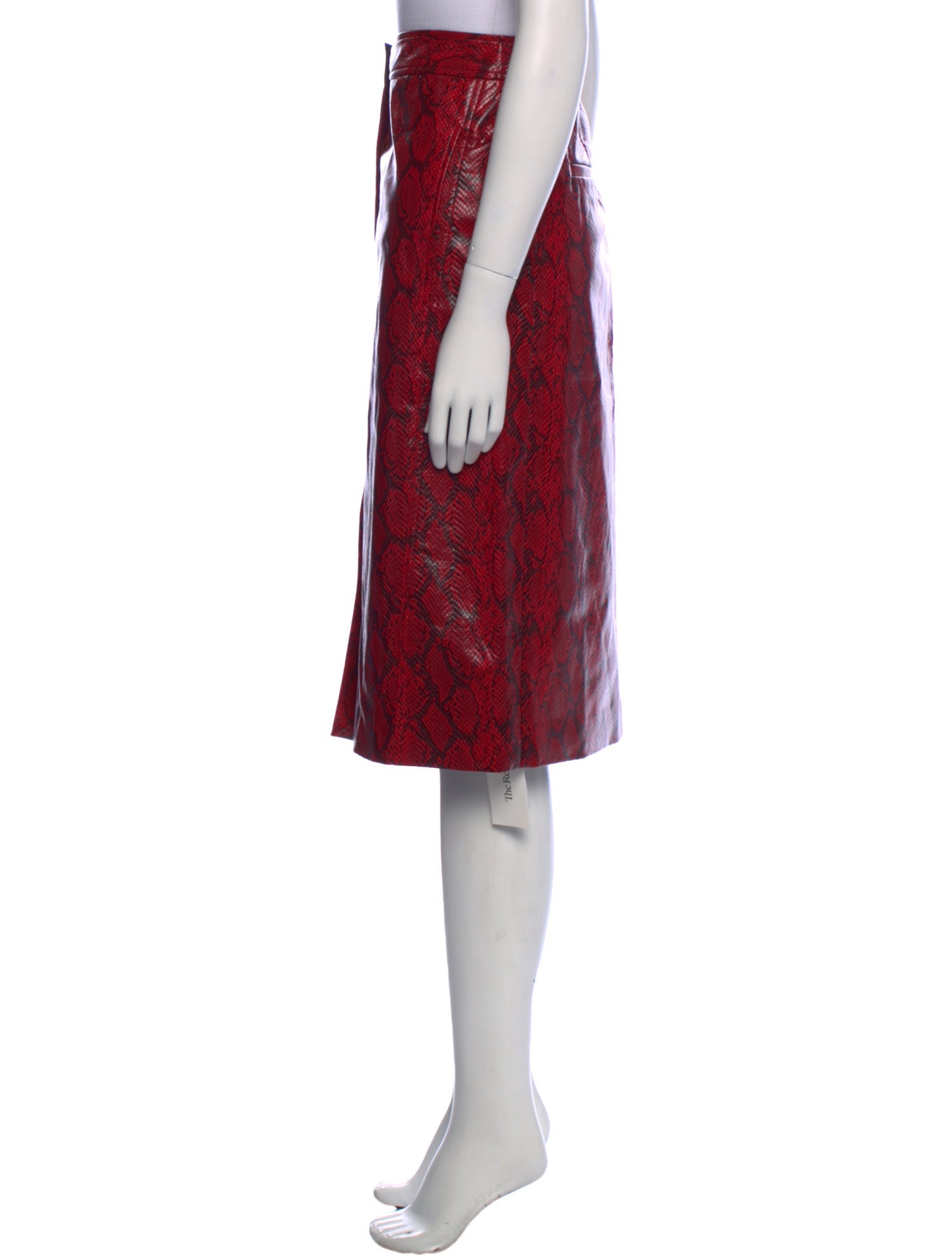 Tibi Animal Print Knee-Length Skirt