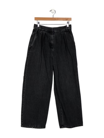 Tibi High-Rise Wide Leg Jeans