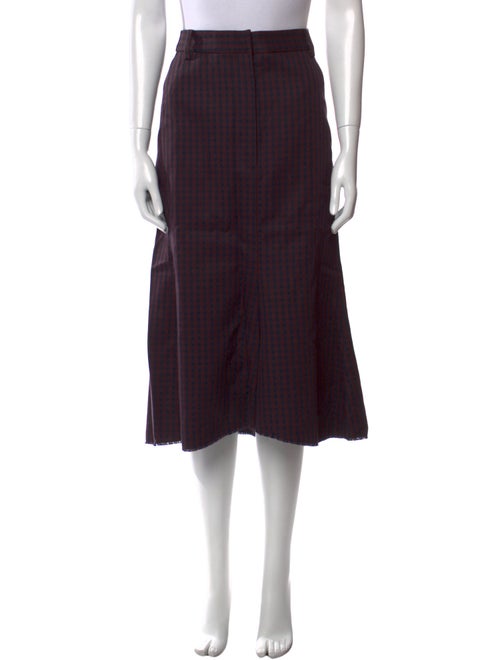 Tibi Virgin Wool Midi Length Skirt
