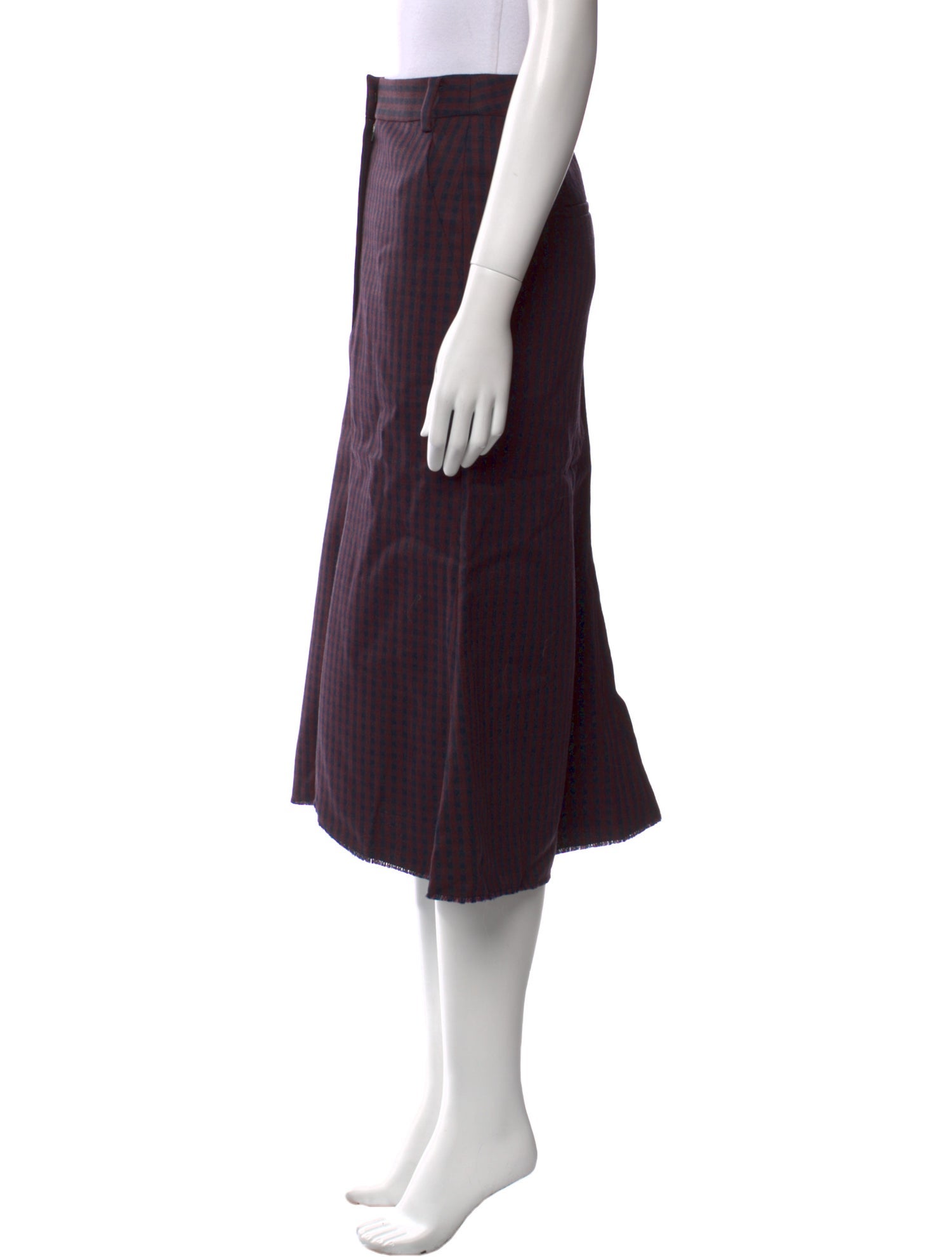 Tibi Virgin Wool Midi Length Skirt