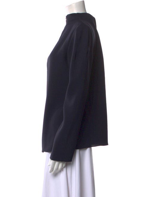 Tibi Mock Neck Long Sleeve Sweatshirt