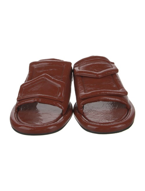 Tibi Patent Leather Slides