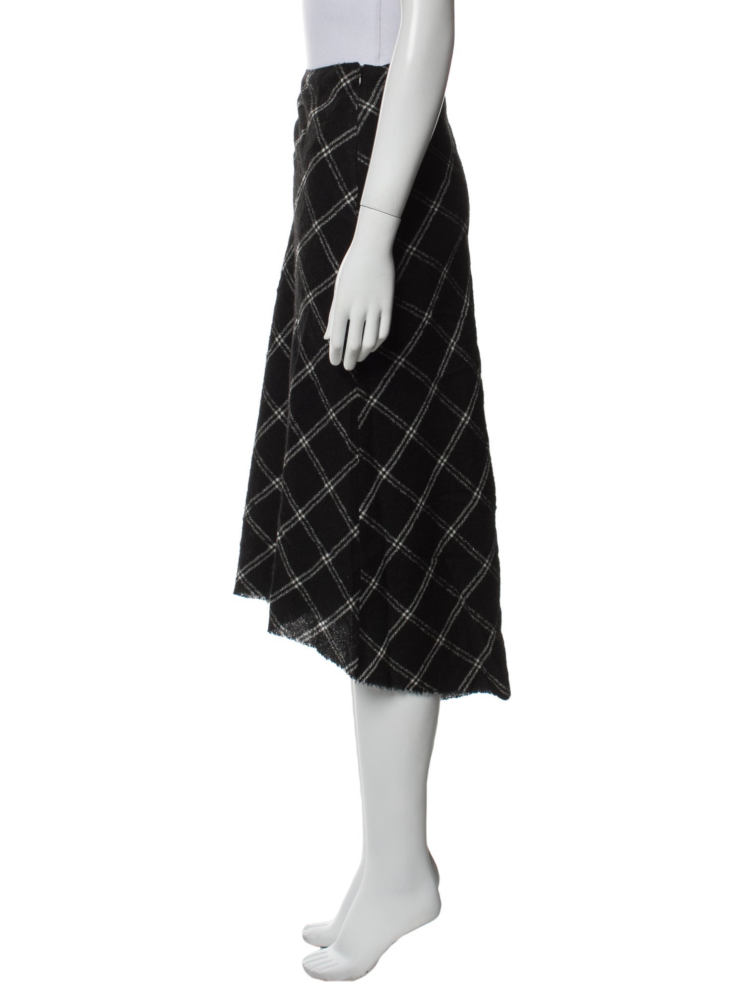 Tibi Virgin Wool Midi Length Skirt