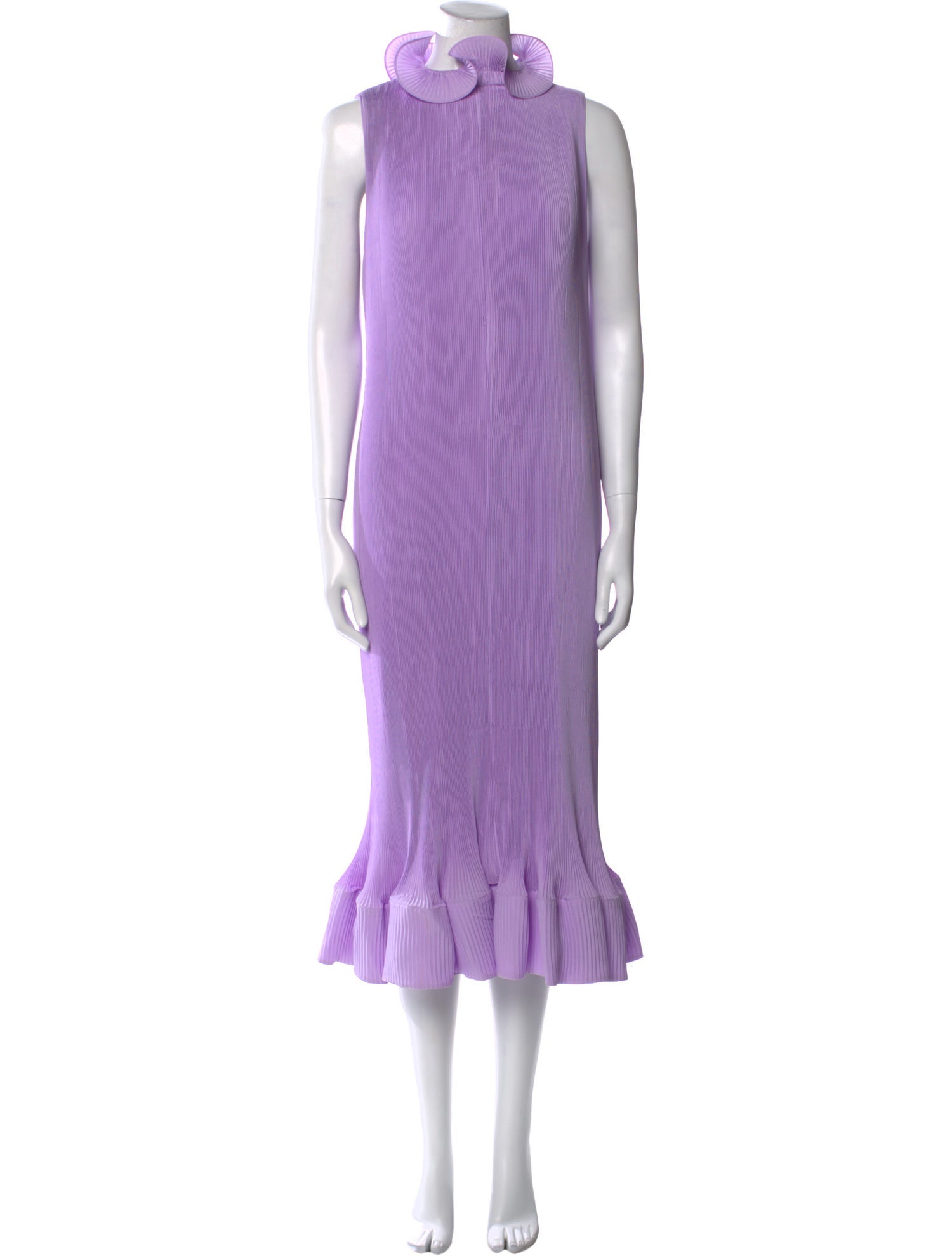 Tibi Mock Neck Long Dress