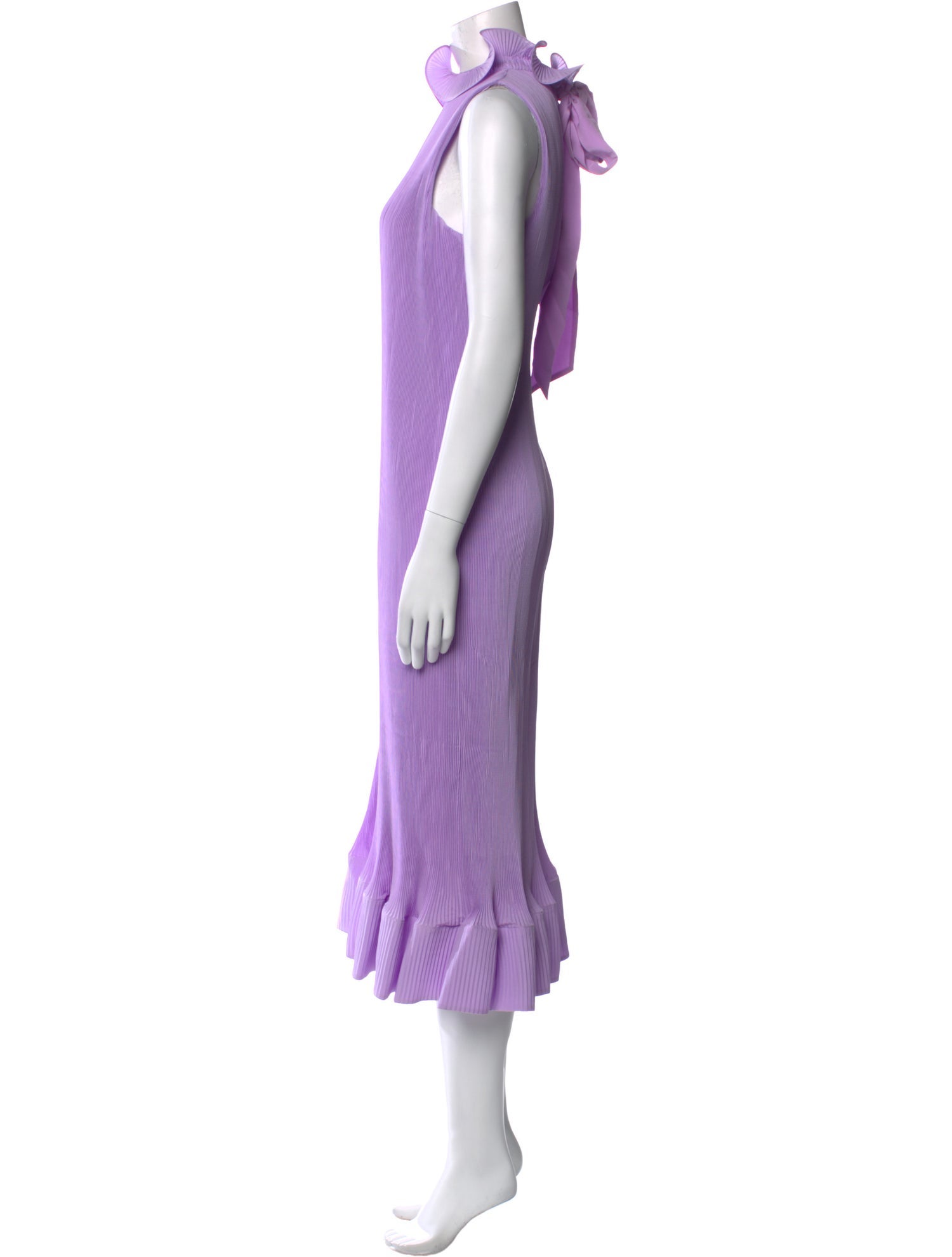 Tibi Mock Neck Long Dress