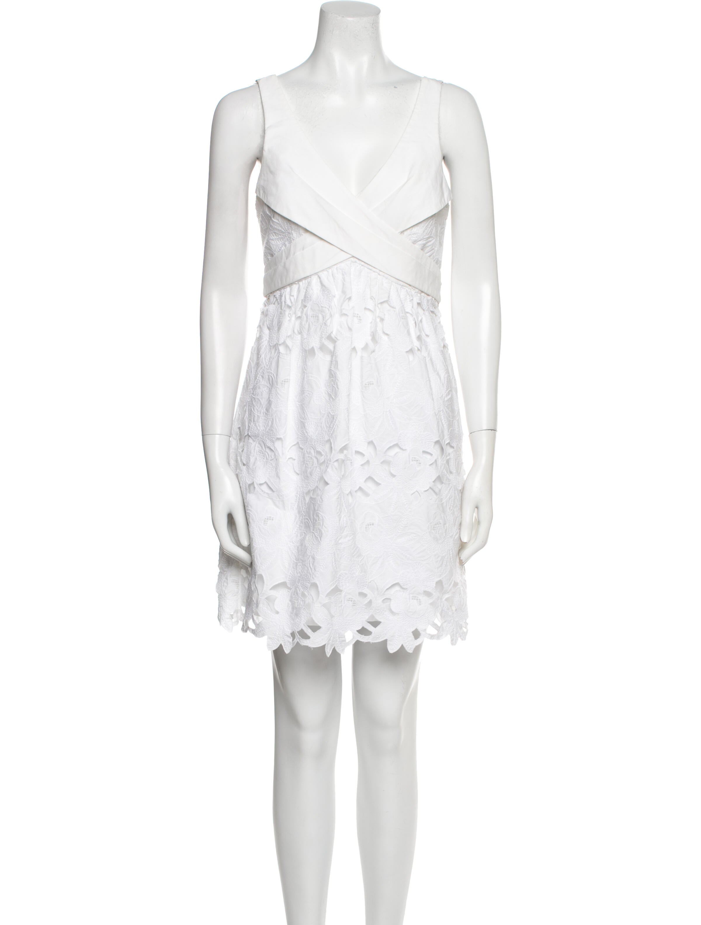 Tibi V-Neck Mini Dress