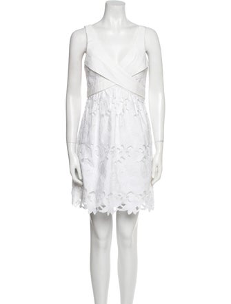 Tibi V-Neck Mini Dress