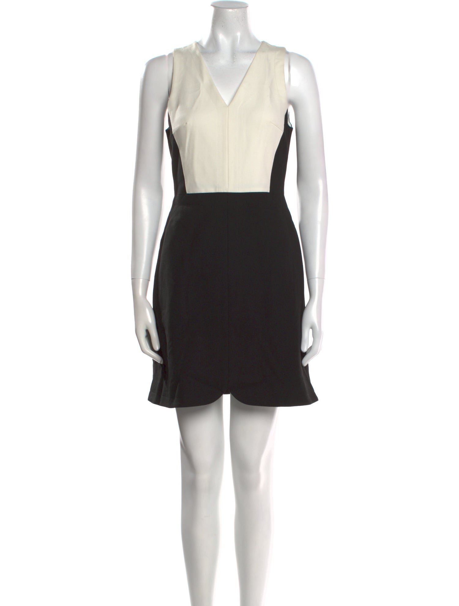 Tibi Colorblock Pattern Mini Dress