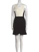 Tibi Colorblock Pattern Mini Dress