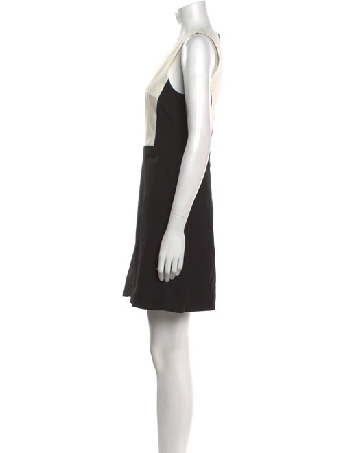 Tibi Colorblock Pattern Mini Dress