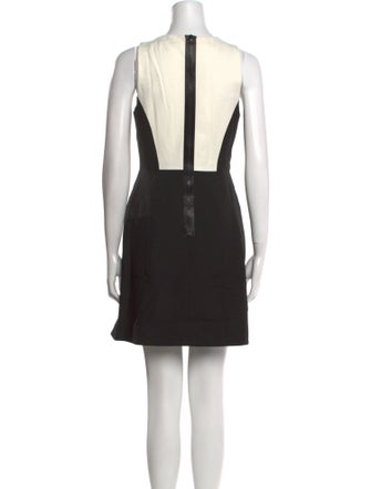 Tibi Colorblock Pattern Mini Dress