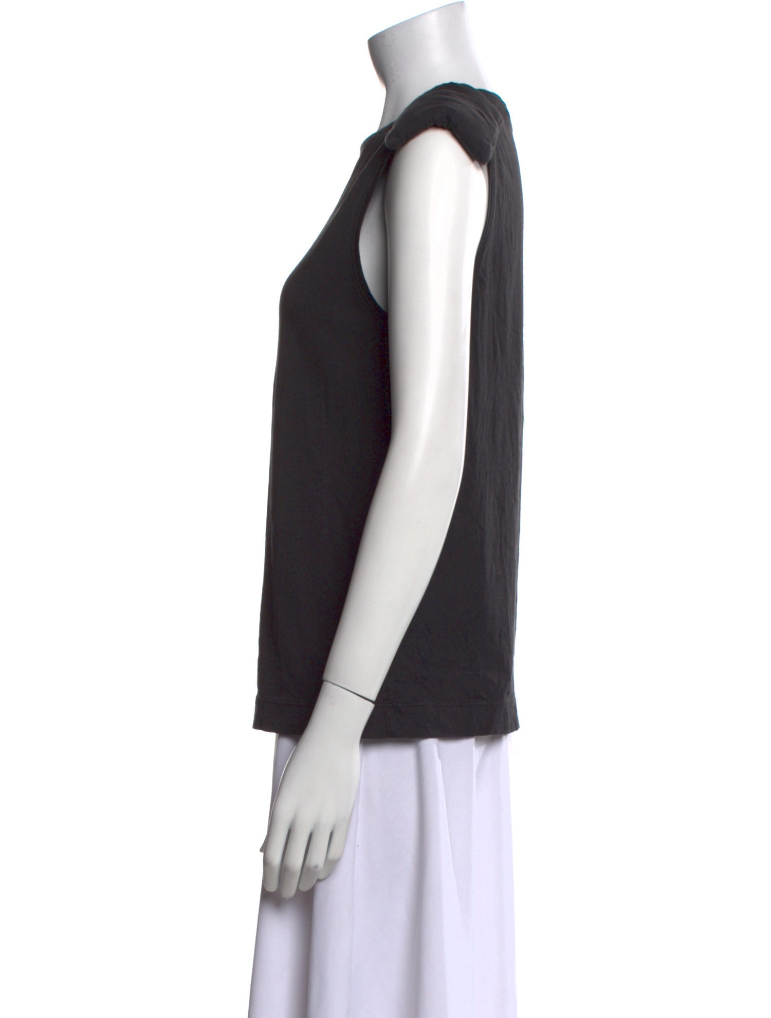Tibi Crew Neck Sleeveless Top